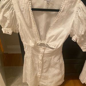 Sabo skirt white dress - worn once XS